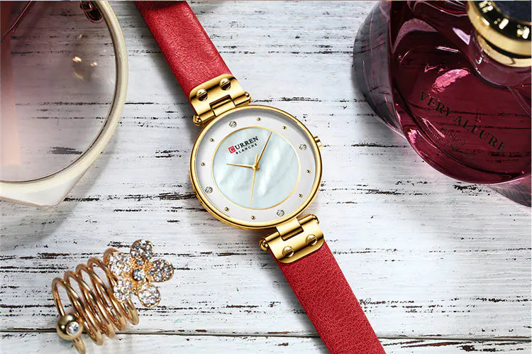 CURREN 9056 Women's Ultra-Thin Quartz Watch