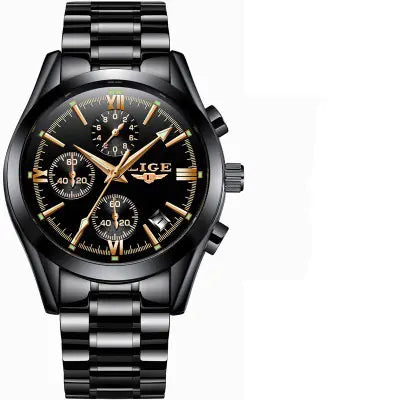 LIGE 9839SS 2022 Stylish Waterproof Quartz Men’s Watch