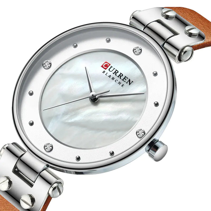 CURREN 9056 Women's Ultra-Thin Quartz Watch