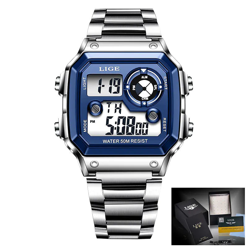 LIGE Shock Elegancy Waterproof Digital Watch (One Piece)