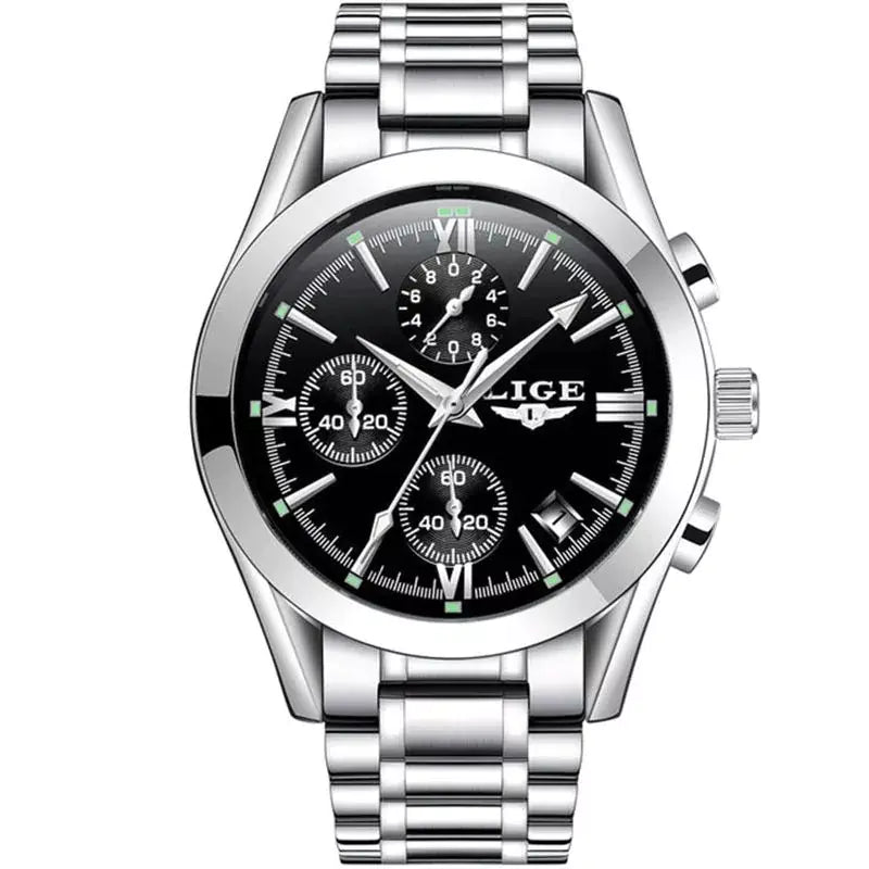 LIGE 9839SS 2022 Stylish Waterproof Quartz Men’s Watch